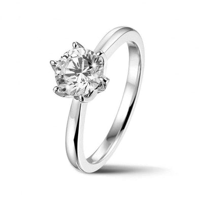 1.00 CT CLASSIC 6 PRONG ENGAGEMENT RING LG