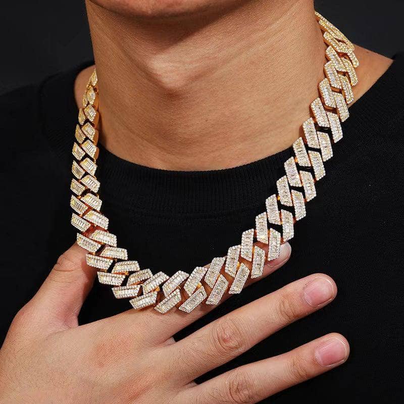Baguette Cuban Link Chain