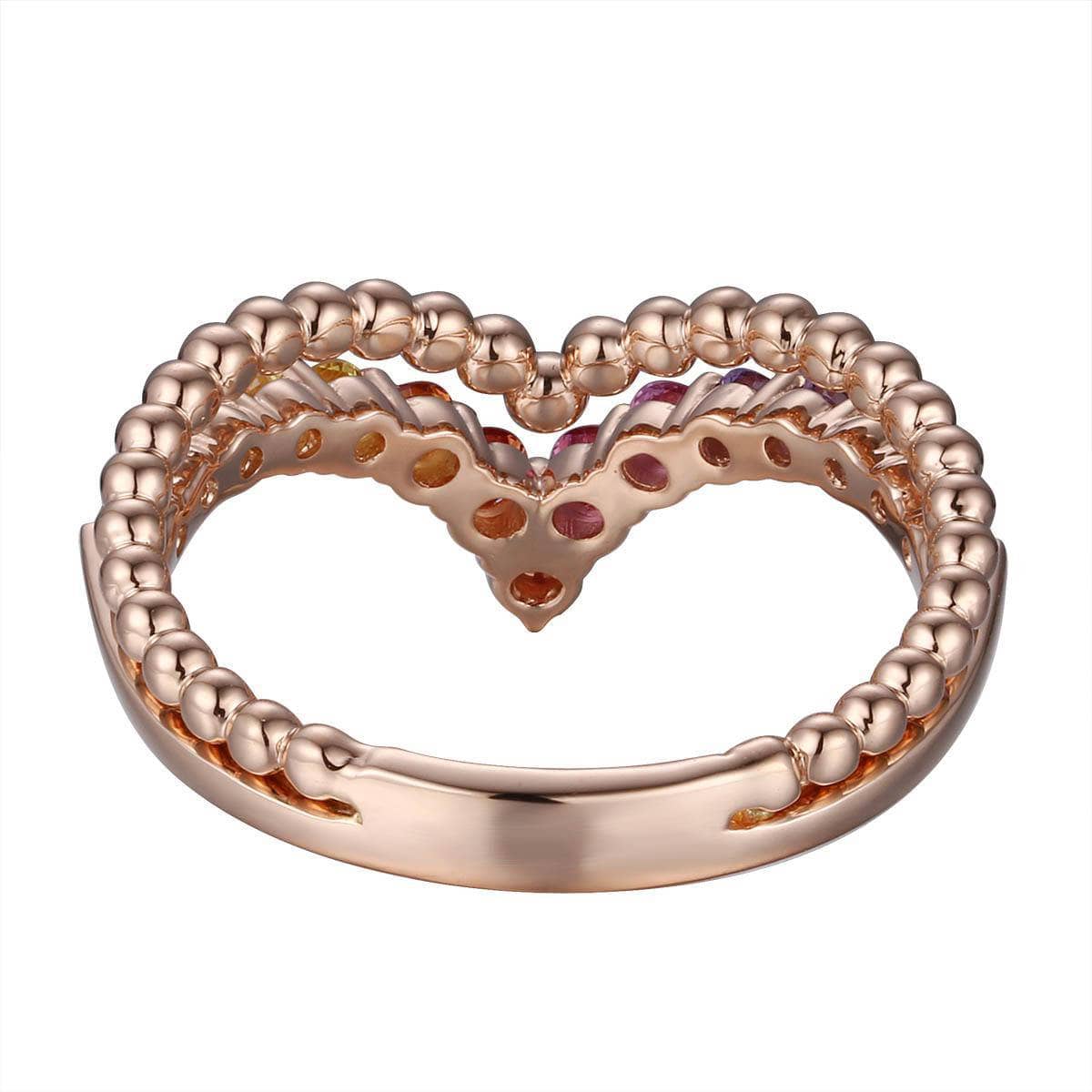 Beaded Rainbow Ring