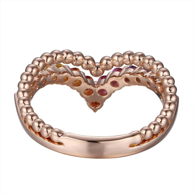 Beaded Rainbow Ring