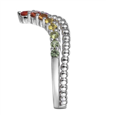 Beaded Rainbow Ring