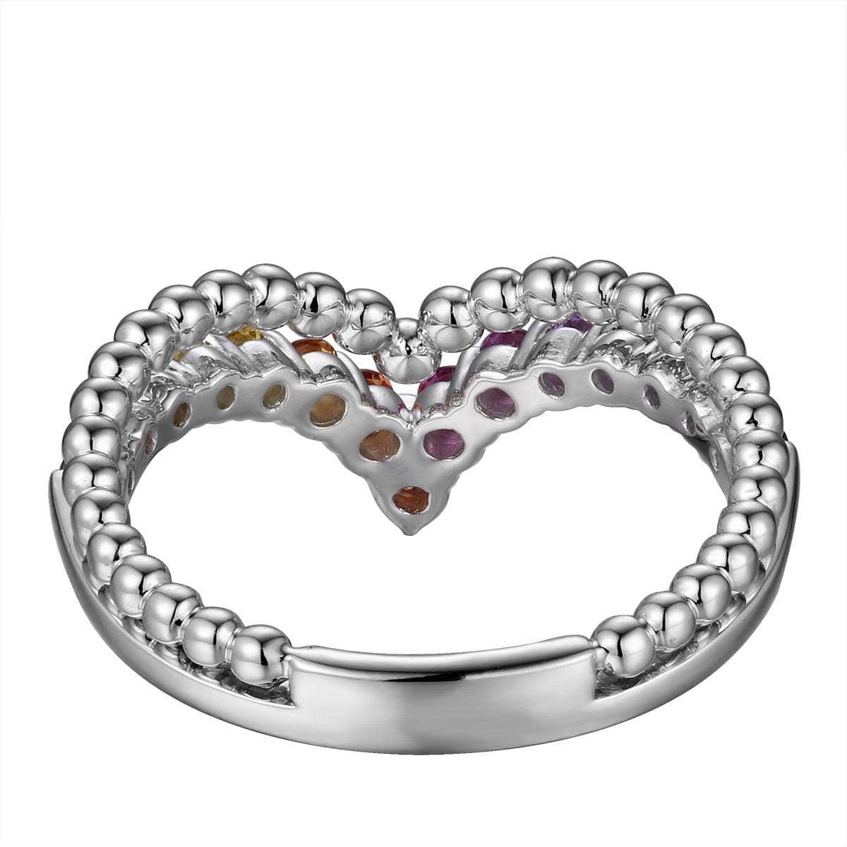 Beaded Rainbow Ring