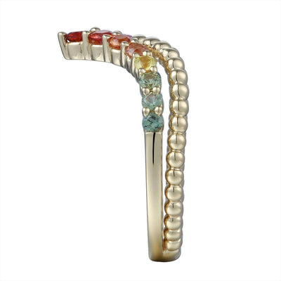Beaded Rainbow Ring