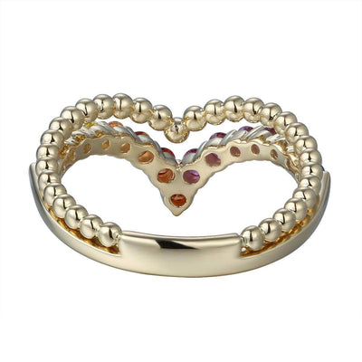 Beaded Rainbow Ring
