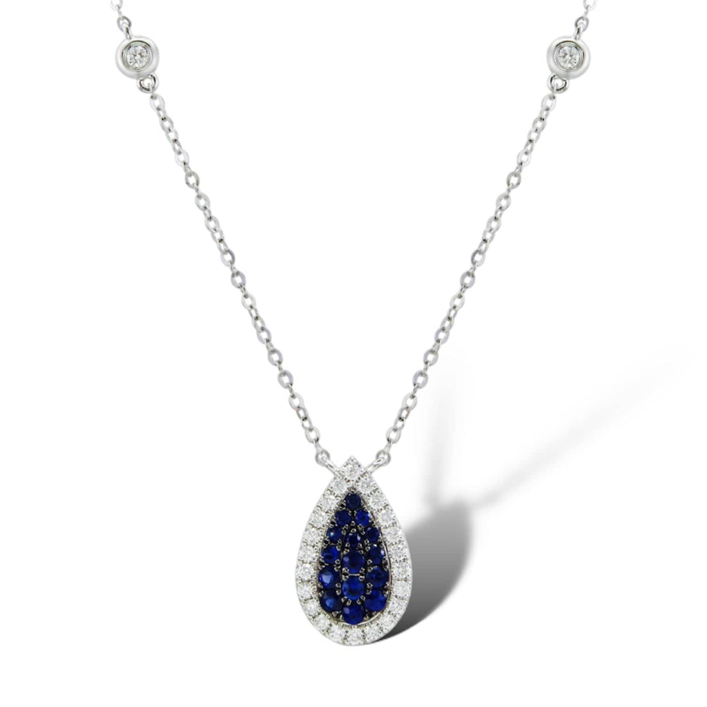 Big on sale sapphire necklace