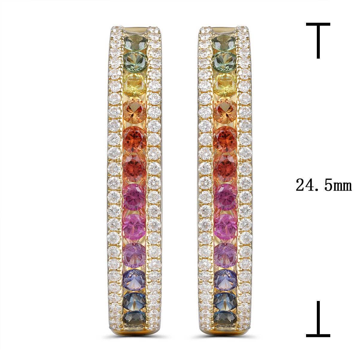 Circle of Infinity Glow Rainbow Earrings