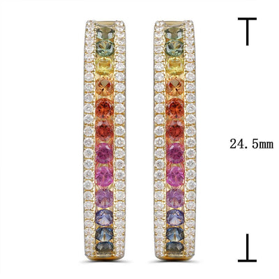 Circle of Infinity Glow Rainbow Earrings