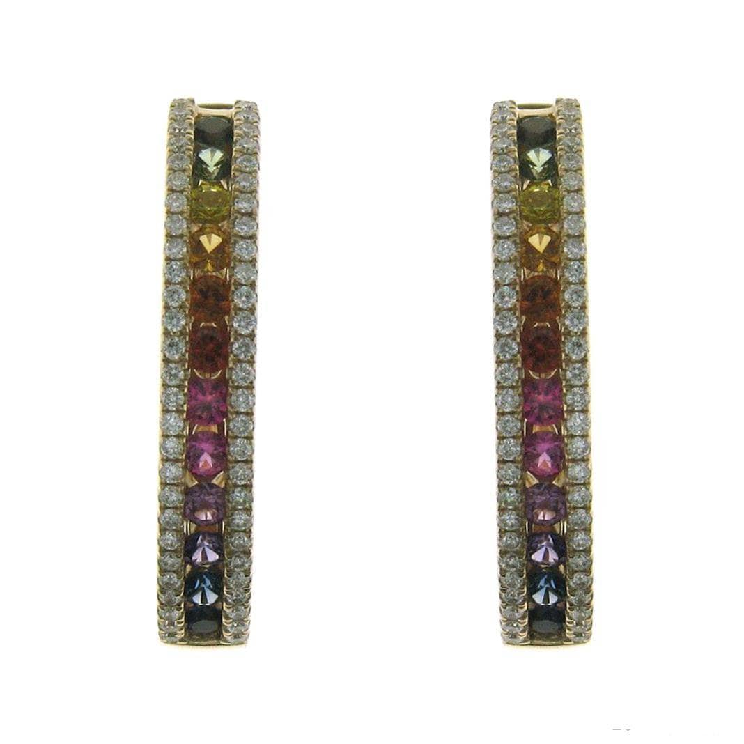 Circle of Infinity Glow Rainbow Earrings