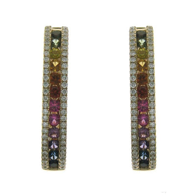 Circle of Infinity Glow Rainbow Earrings