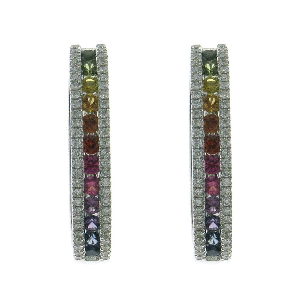 Circle of Infinity Glow Rainbow Earrings