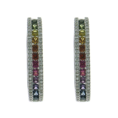 Circle of Infinity Glow Rainbow Earrings