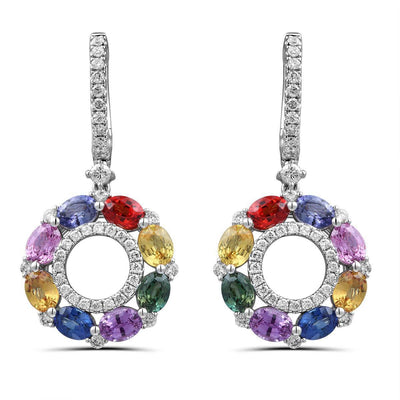 Circle Of Life Rainbow Earrings