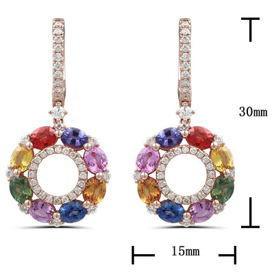 Circle Of Life Rainbow Earrings