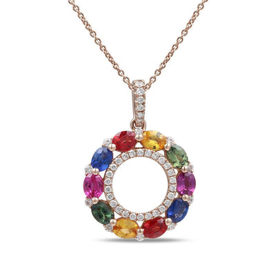 Circle Of Life Rainbow Pendant