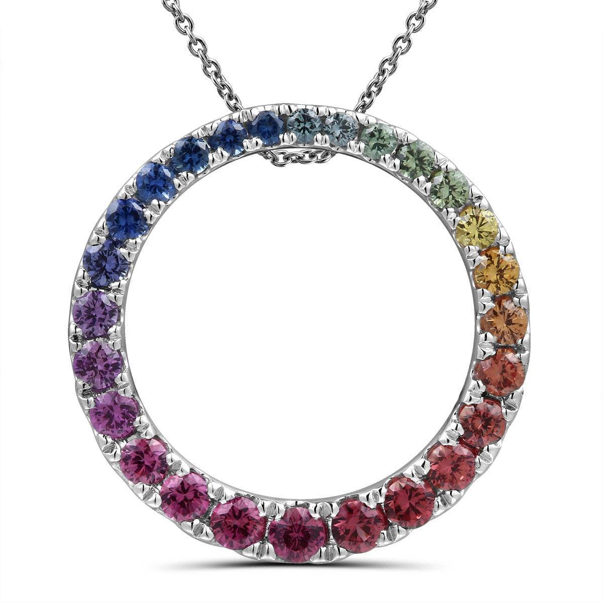 Circle Shaped Rainbow Pendant