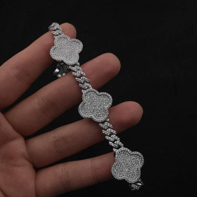 Clover Cuban Bracelet