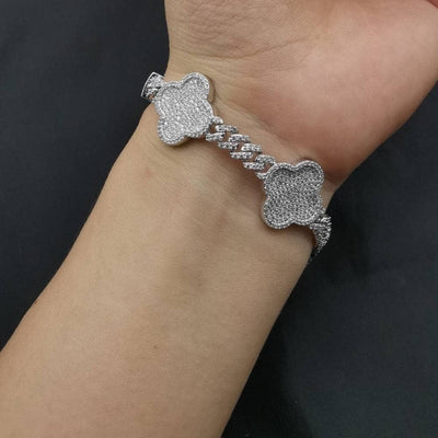 Clover Cuban Bracelet