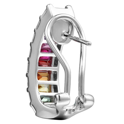 D Shape of Infinity Glow Rainbow Earrings