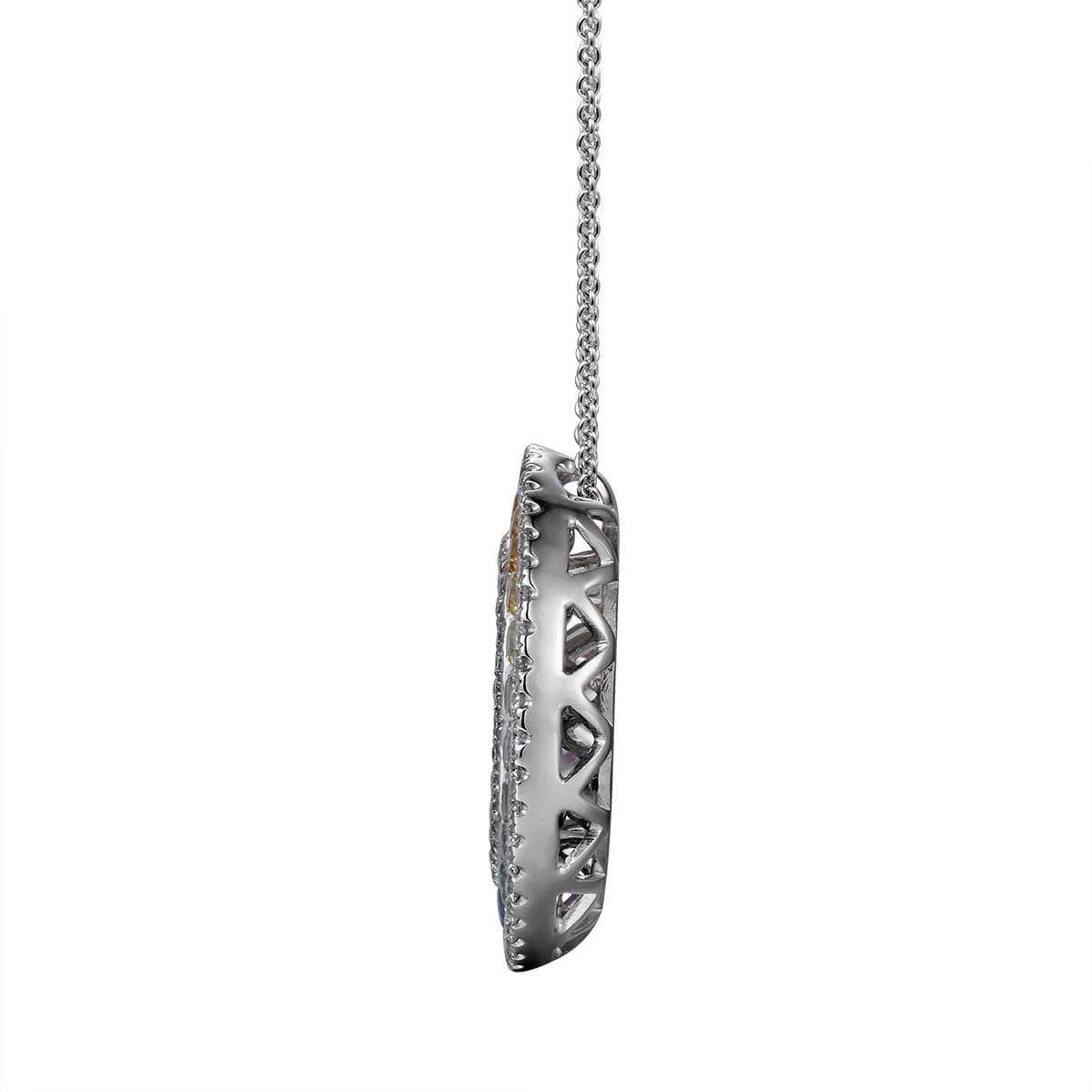 Double Halo Rainbow Pendant