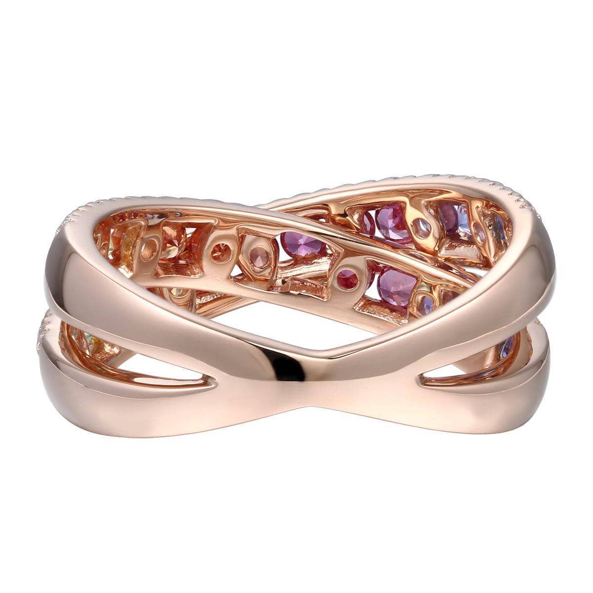 Double Rainbow Crossover Ring