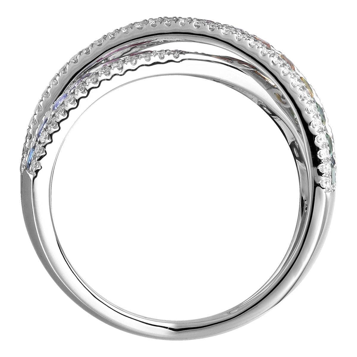 Double Rainbow Crossover Ring
