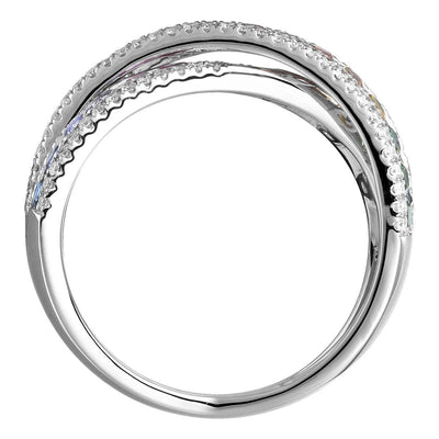Double Rainbow Crossover Ring