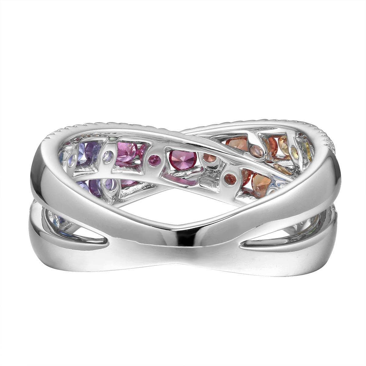 Double Rainbow Crossover Ring