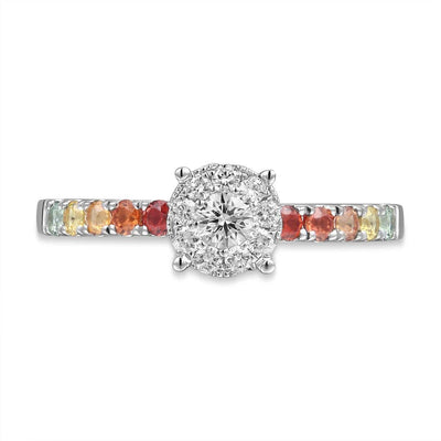 Dual Celestial Rainbow Ring