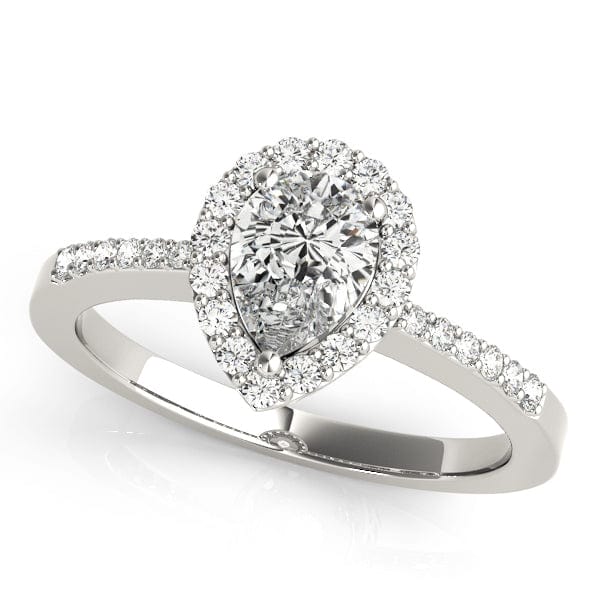 ENGAGEMENT RINGS HALO PEAR & TRILLION