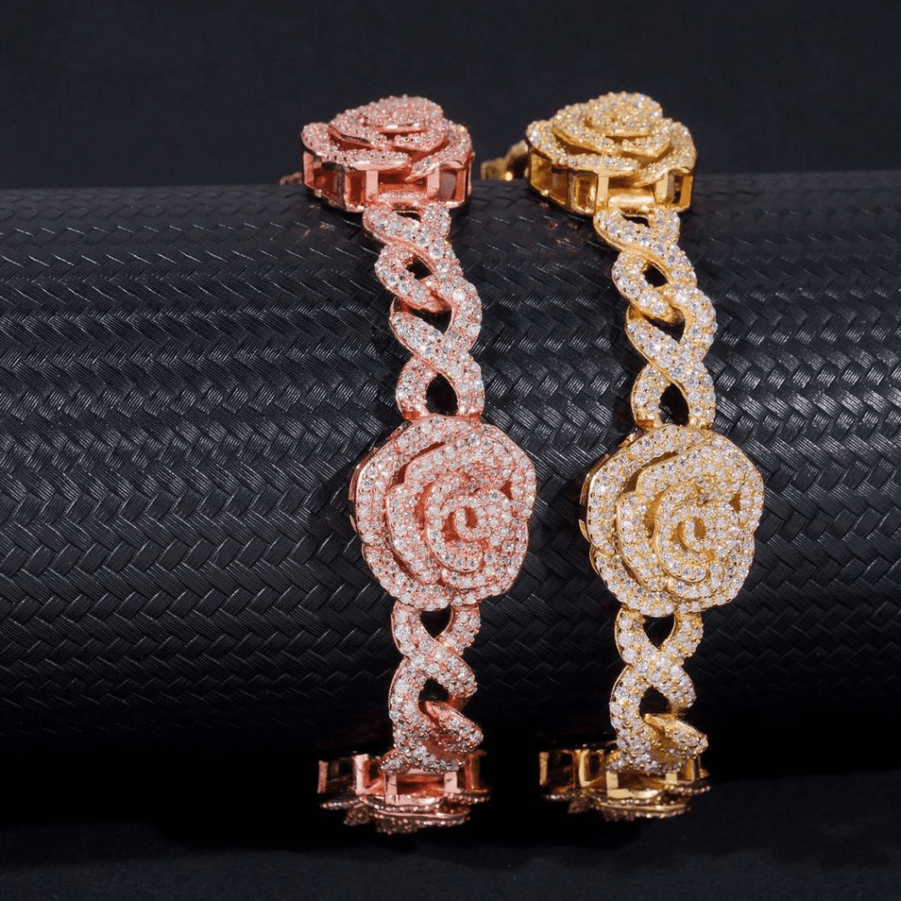 Flower Mix Infinity Bracelet