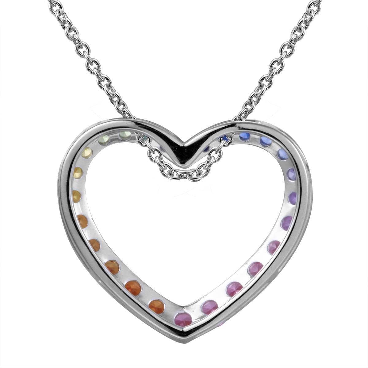 Heart Shaped Rainbow Pendant