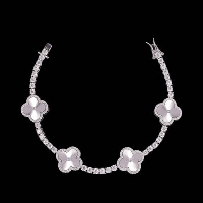 Iced Clover Bracelet