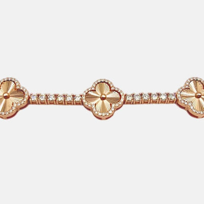 Iced Clover Bracelet