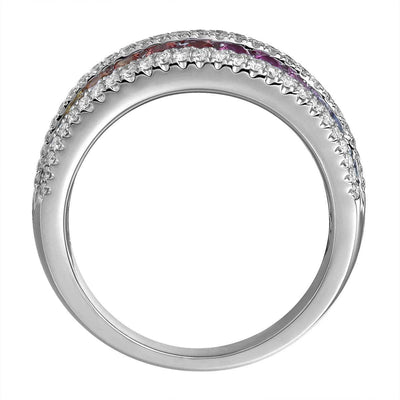 Infinite Row Rainbow Ring