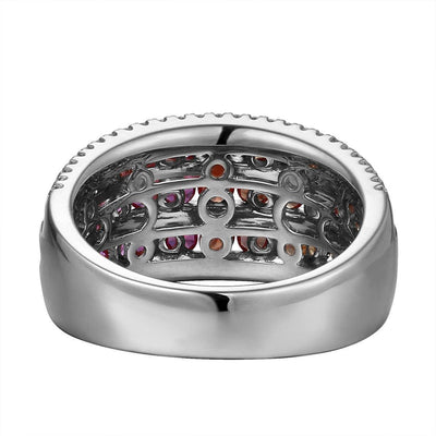 Infinite Row Rainbow Ring