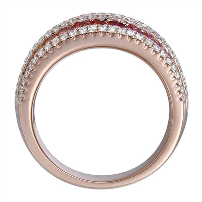 Infinite Row Rainbow Ring