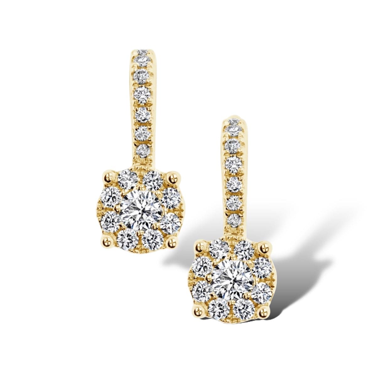 INVISIBLE HANGING DIAMOND EARRINGS
