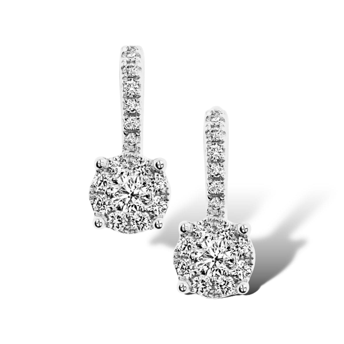 INVISIBLE HANGING DIAMOND EARRINGS