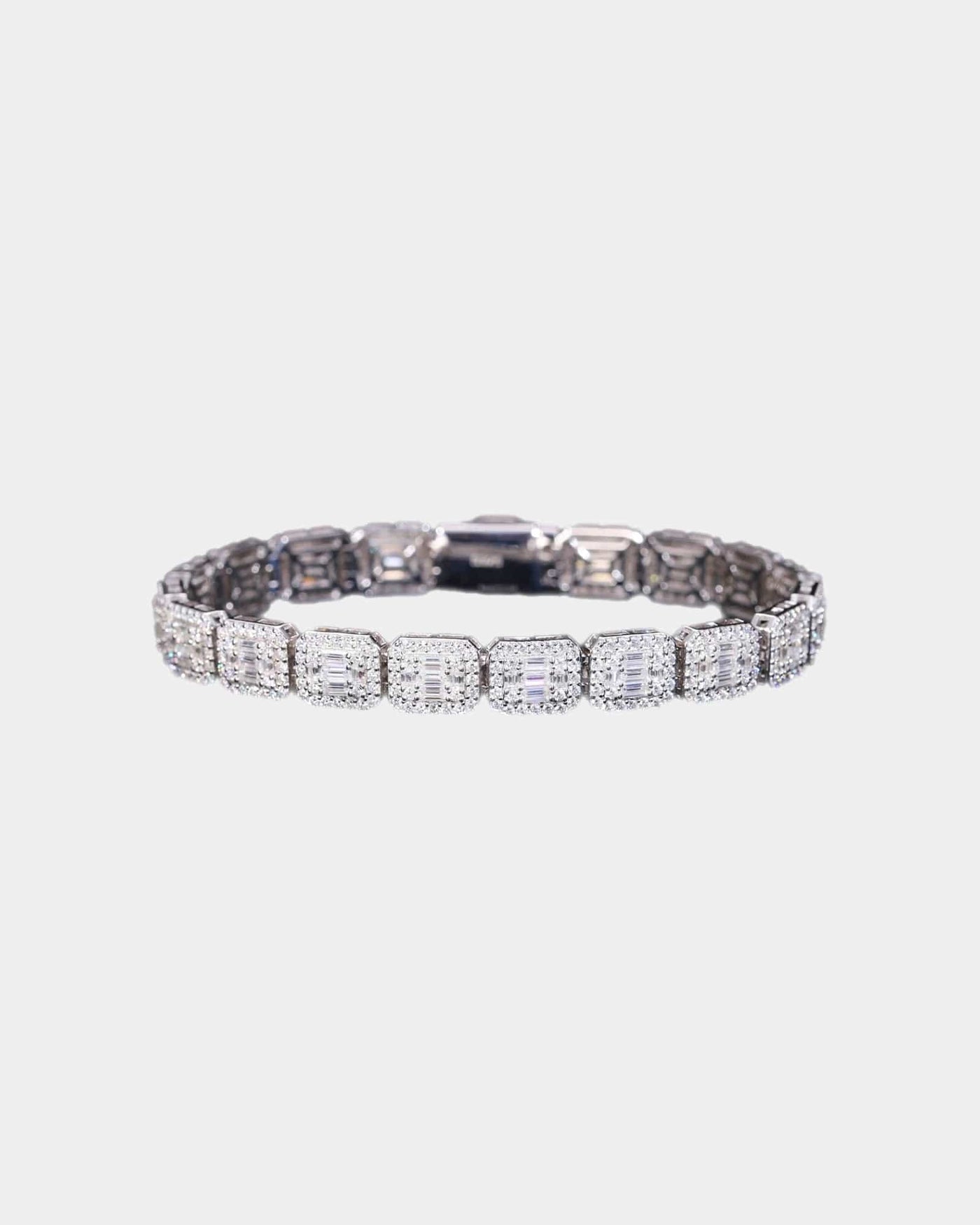 Moissanite Baguette Bracelet - 925 Silver