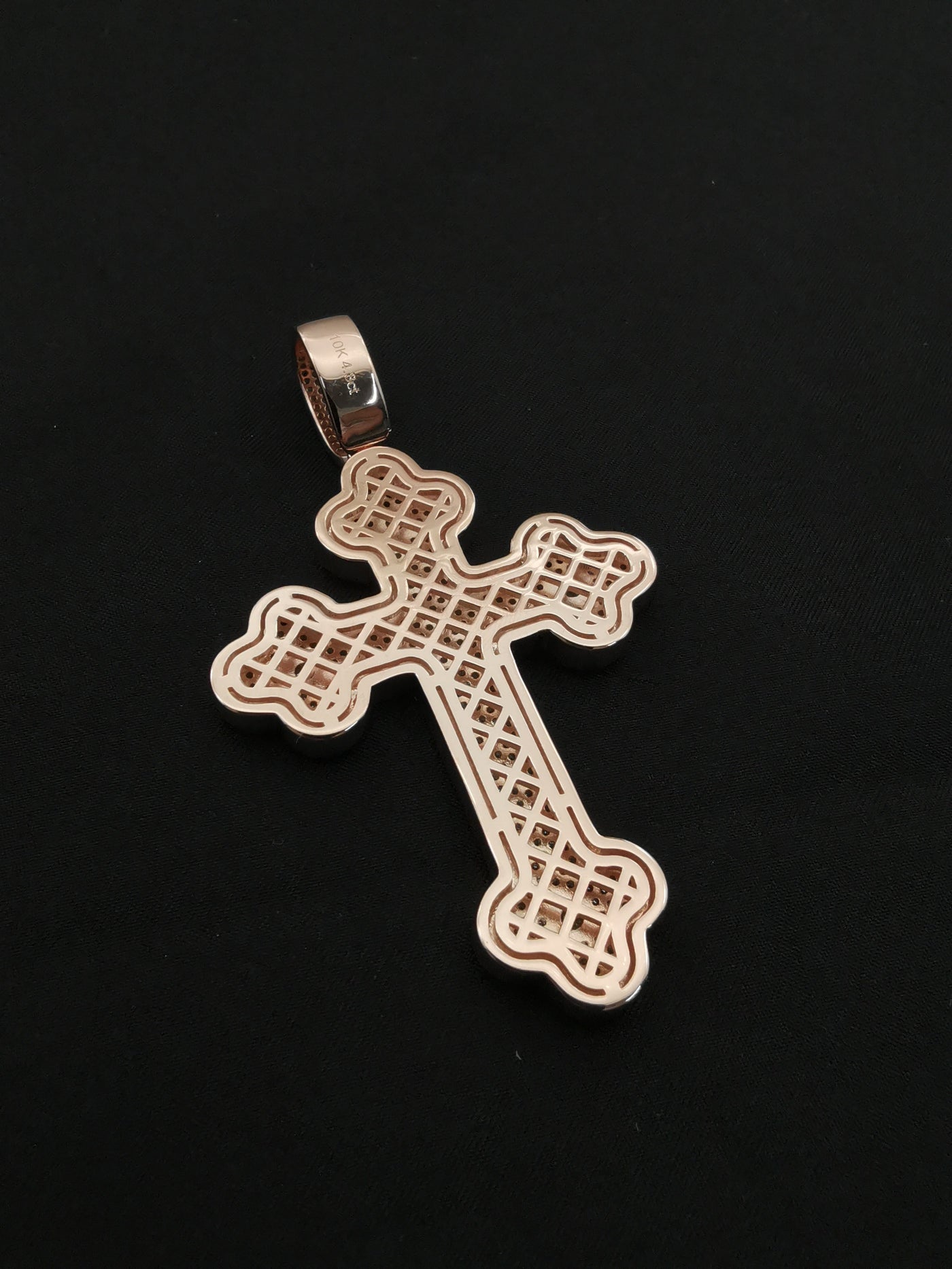 Moissanite Cross Pendant - 925 Silver