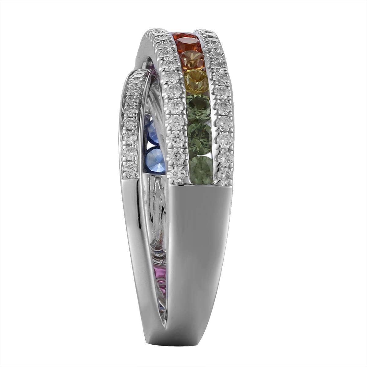 Rainbow Crossover Ring