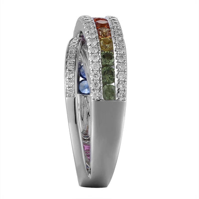 Rainbow Crossover Ring