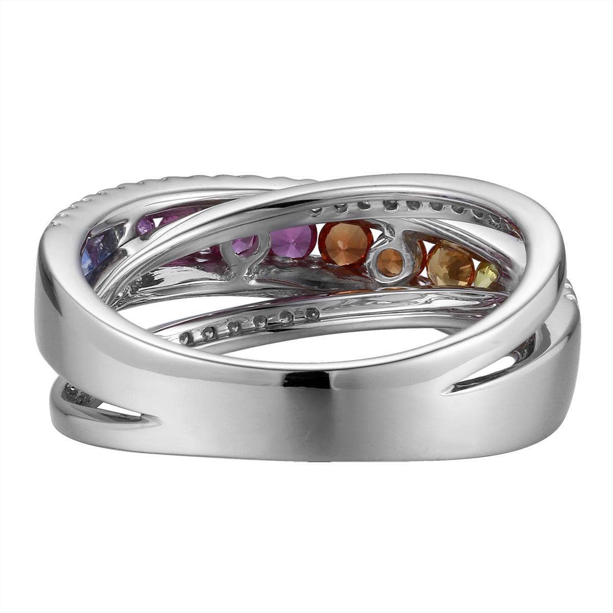 Rainbow Crossover Ring