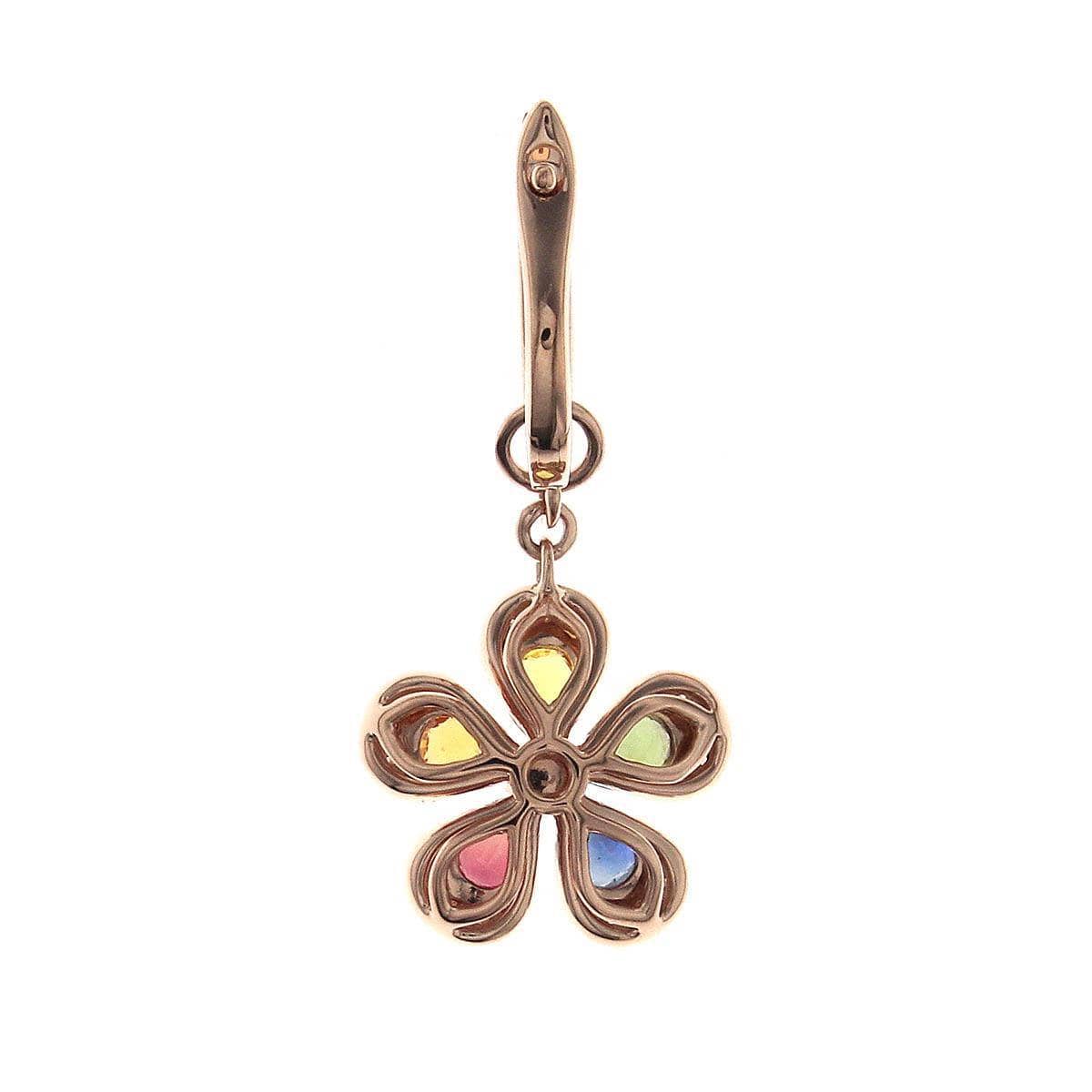 Rainbow Flower Hanging Earrings