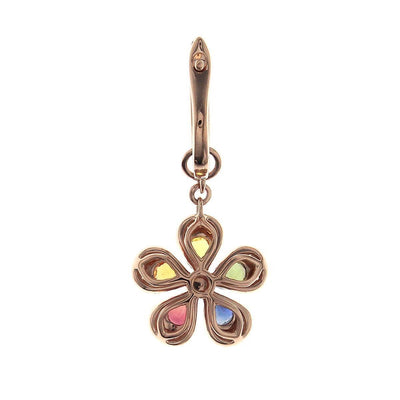 Rainbow Flower Hanging Earrings