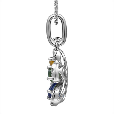 Rainbow Flower Pendant