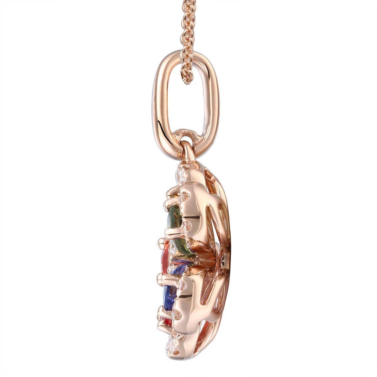 Rainbow Flower Pendant