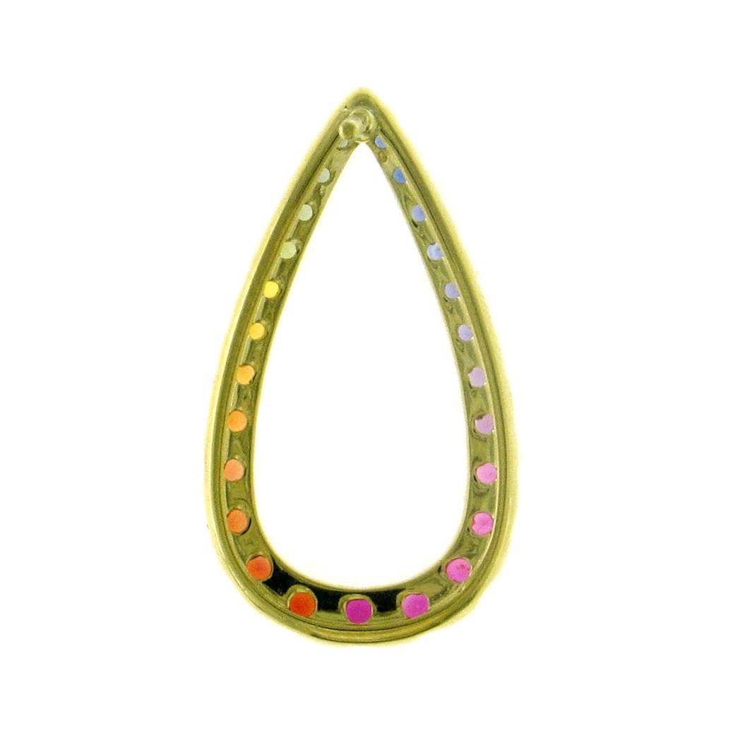 Raindrop Shaped Rainbow Earrings