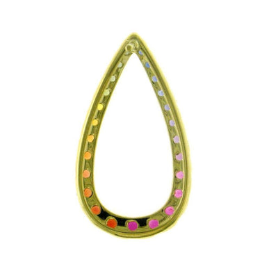 Raindrop Shaped Rainbow Earrings