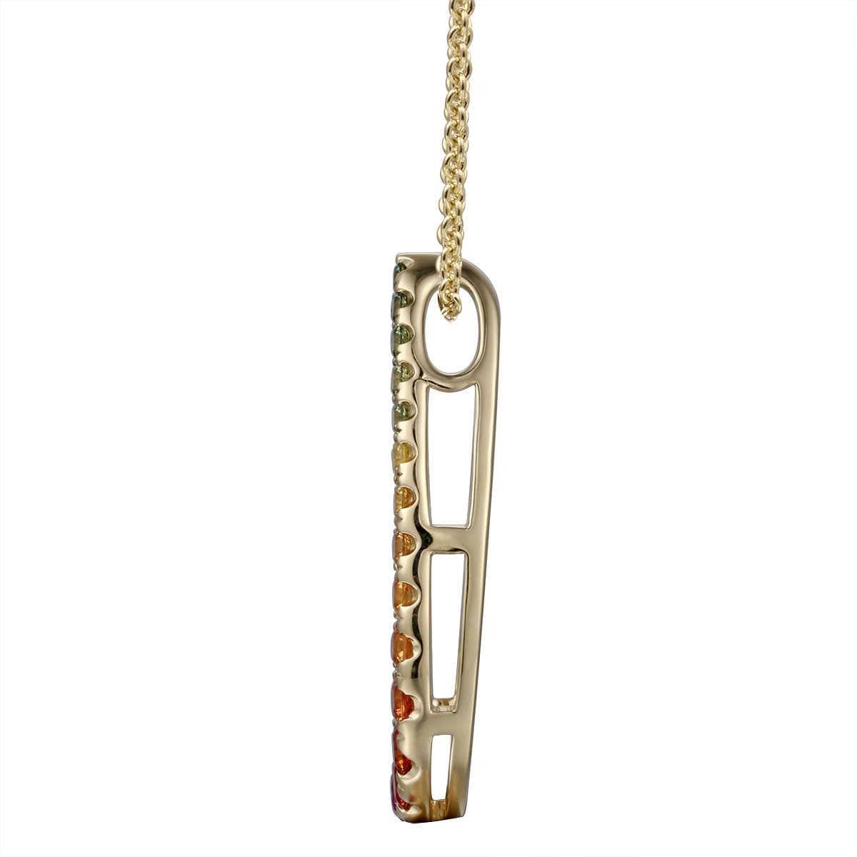 Raindrop Shaped Rainbow Pendant